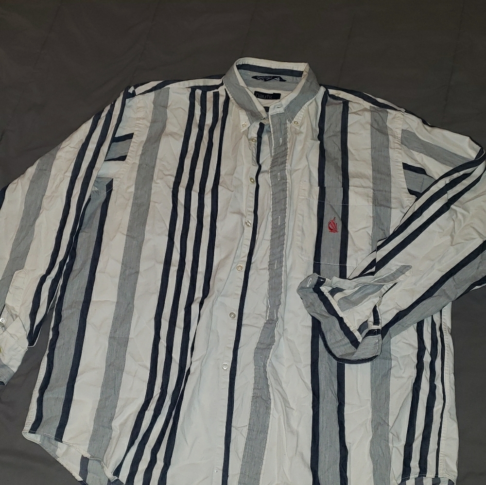 Nautica Vintage Button Long Sleeve